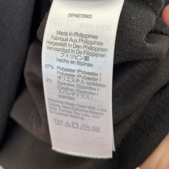 Madewell Crepe Square Neck Puff Sleeve Top Black - Picture 7 of 10